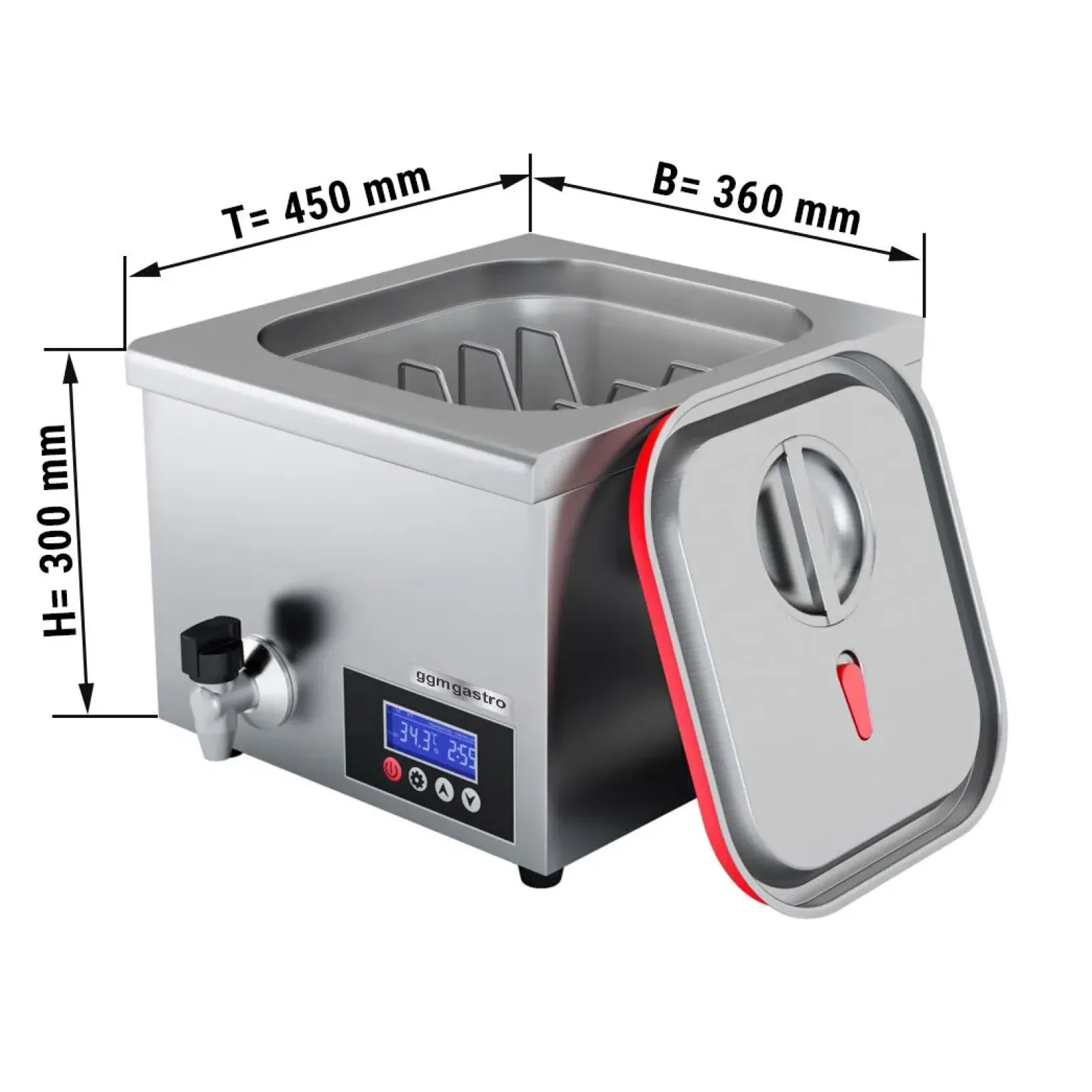 Апарат Sous-Vide 16 л GGM Gastro SVGVA16
