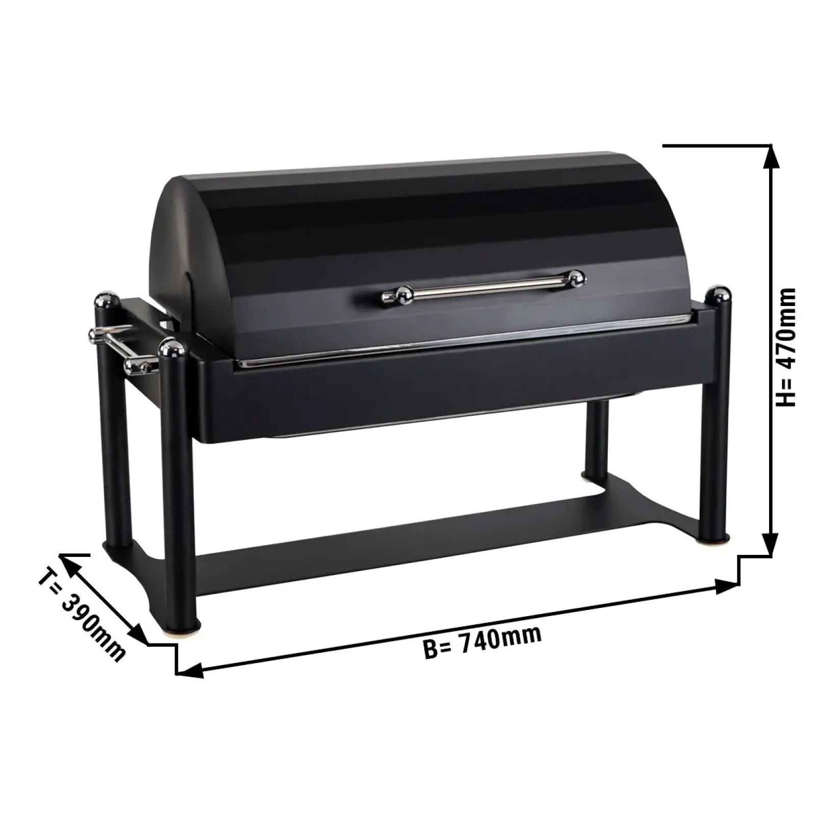 Чафіндіш - GN 1/1 - з кришкою Roll-top GGM Gastro CDDG11