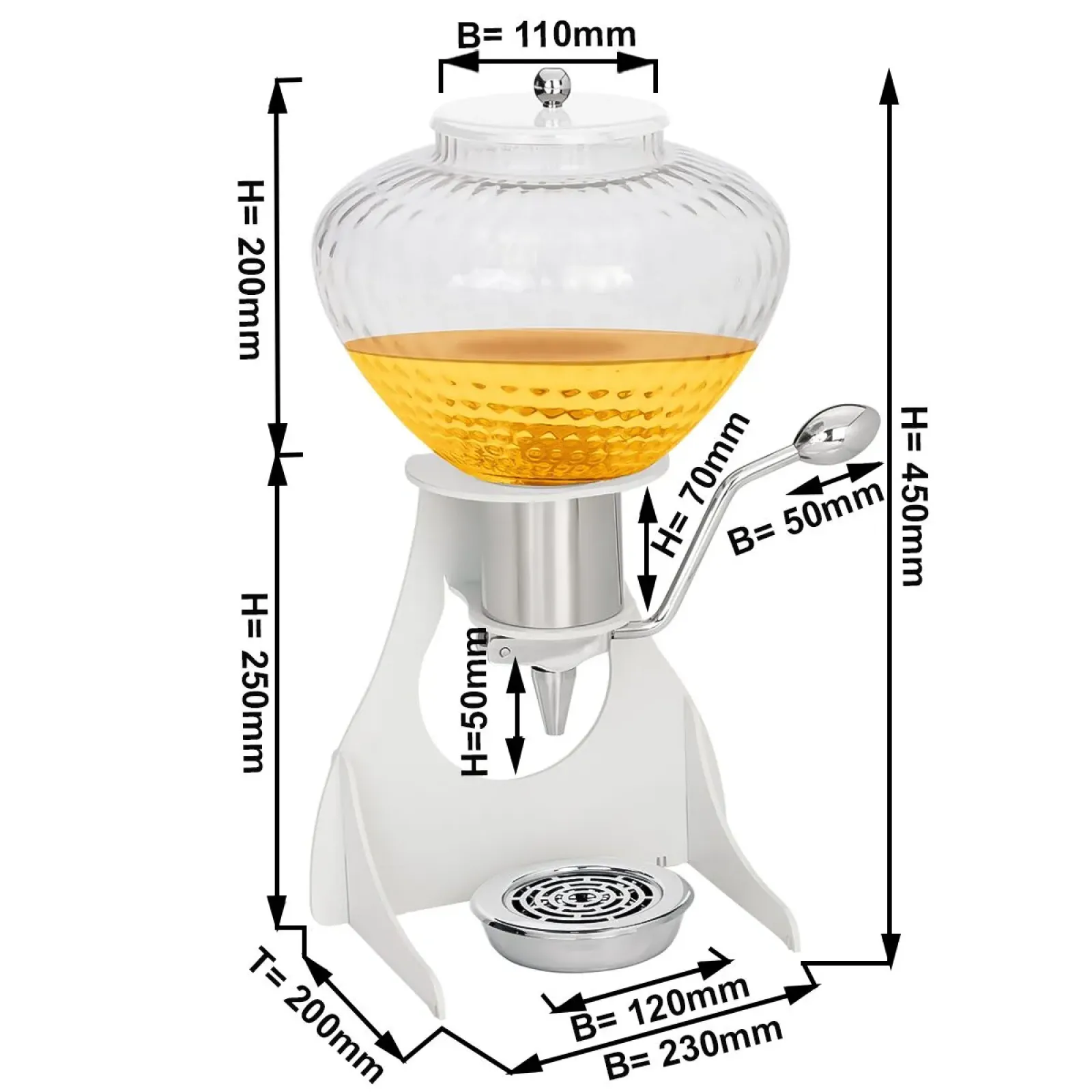 Диспенсер для меда GGM Gastro HSG1W