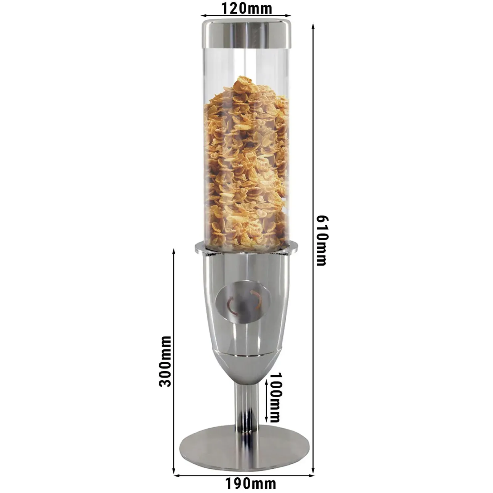 Диспенсер для мюсли - Ø 12 cm GGM Gastro MUSPG12C