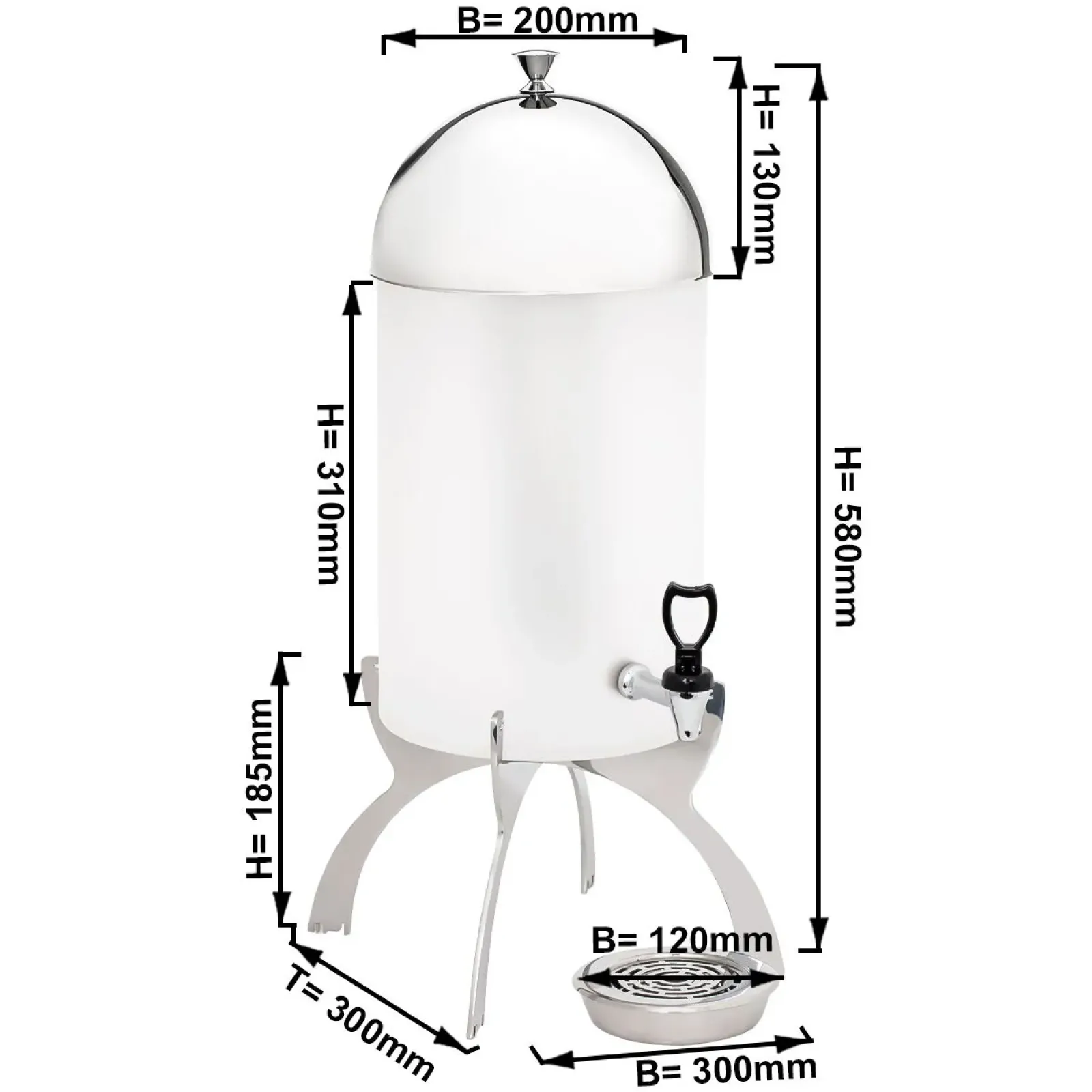 Диспенсер для молока GGM Gastro MISPG1C