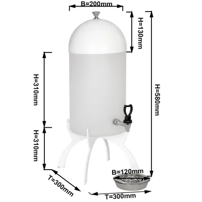 Диспенсер для молока GGM Gastro MISPG1W