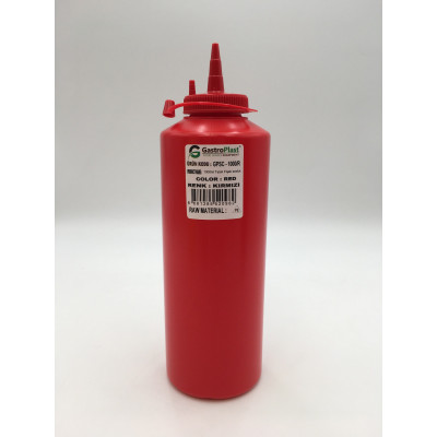 Диспенсер для соусов 1000мл. (красный) GPSC--001000R Gastro Plast PE