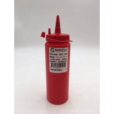 Диспенсер для соусов 250мл. (красный) GPSC--00250R Gastro Plast PE красный