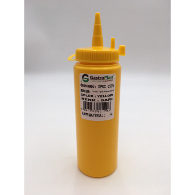 Диспенсер для соусов 250мл. (желтый) GPSC--00250Y Gastro Plast PE желтый