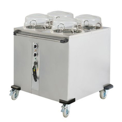 Диспенсер для тарелок с подогревом - на 4 x 50 тарелок GGM Gastro TSBC450