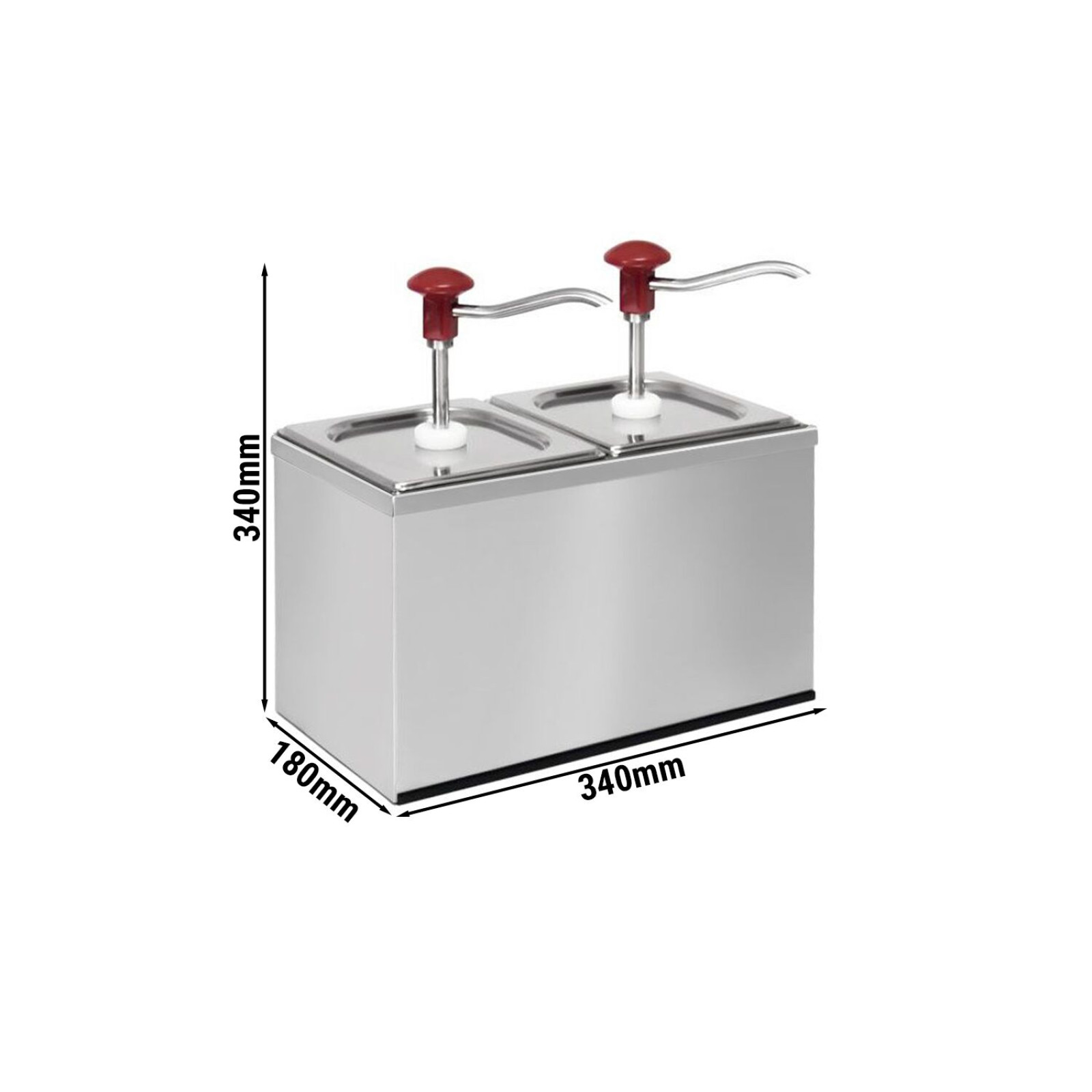 Дозатор соуса 2x 2 л GGM Gastro GSEK22#SET