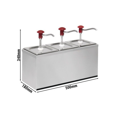Дозатор соуса 3x 2 л GGM Gastro GSEK23#SET