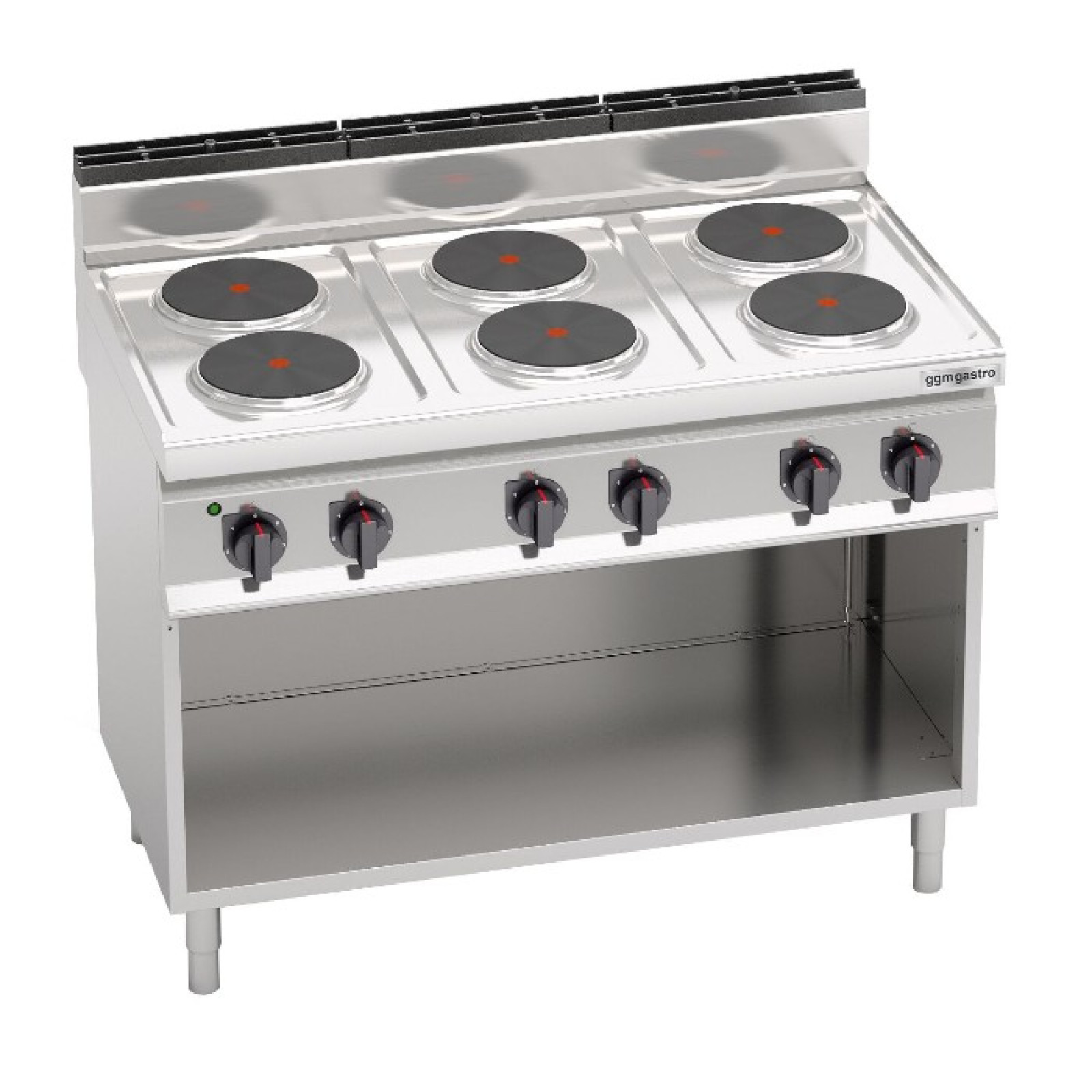 Электрическая плита с 6 конфорками, круглое (15,6 кВт) GGM Gastro EHB179E