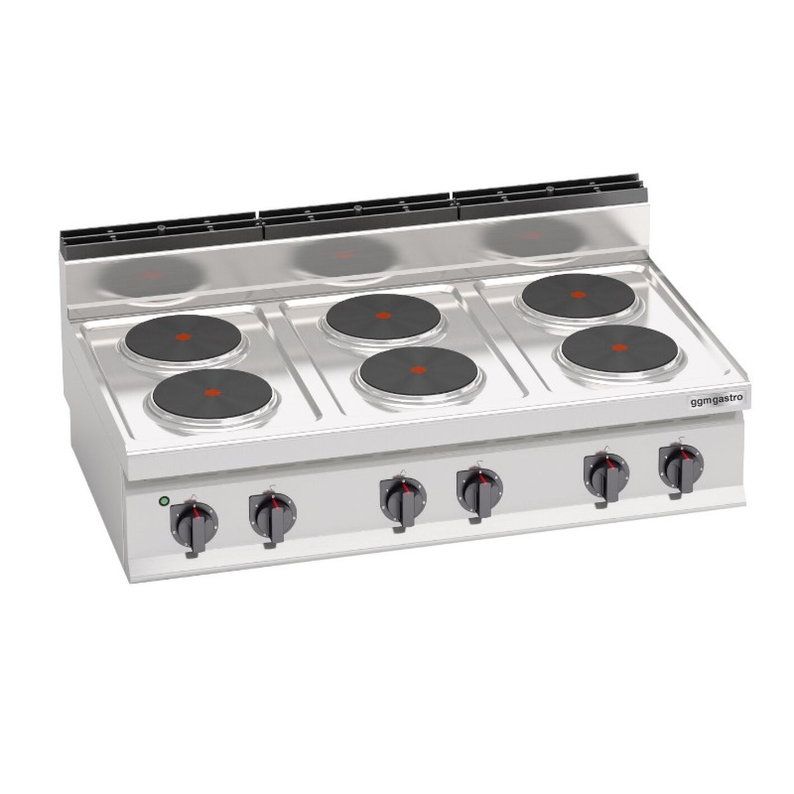 Электрическая плита с 6 конфорками, круглое GGM Gastro EHB173E