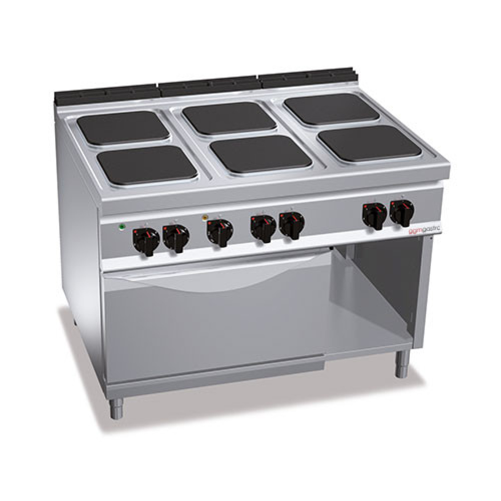Электрическая плита с 6 конфорками GGM Gastro EHB199H+EB8S