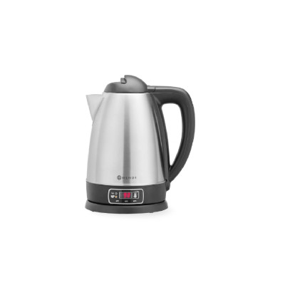 Электрический чайник с терморегулятором, HENDI, 1,8L, 230V/1800W, 225x168x(H)288mm 209943 Hendi 18/8 Stainless steel;PP (Polypropylene)