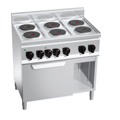 Электроплита с 6 конфорками, кругл. GGM Gastro EHB969C+EB3U