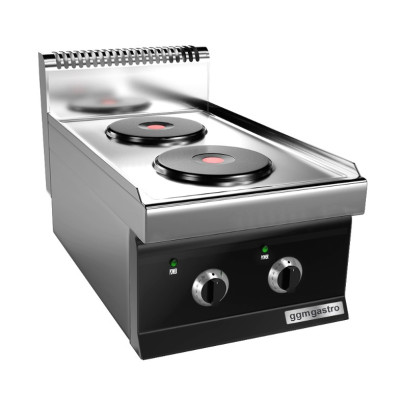 Электроплита с 2 конфорками, кругл. (5,2 кВт) GGM Gastro EHK473E
