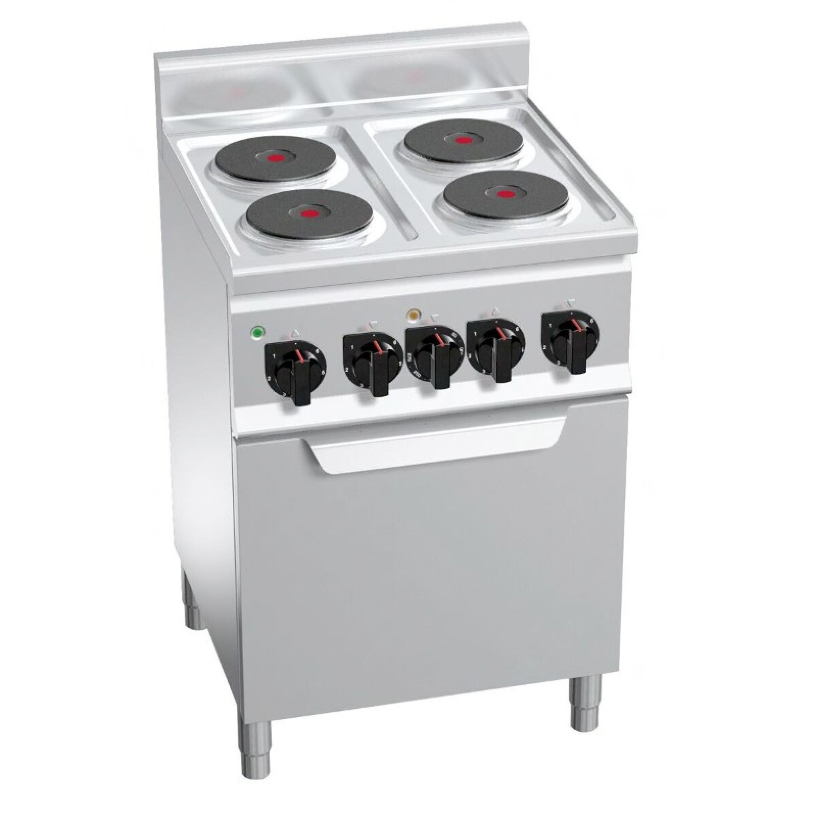 Електроплита з 4 конфорками, GGM Gastro EHB669C+EB3U