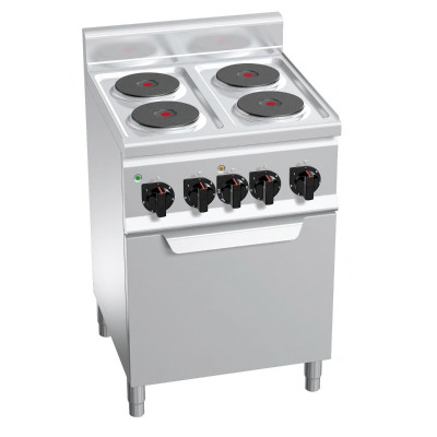 Электроплита с 4 конфорками, GGM Gastro EHB669C+EB3U