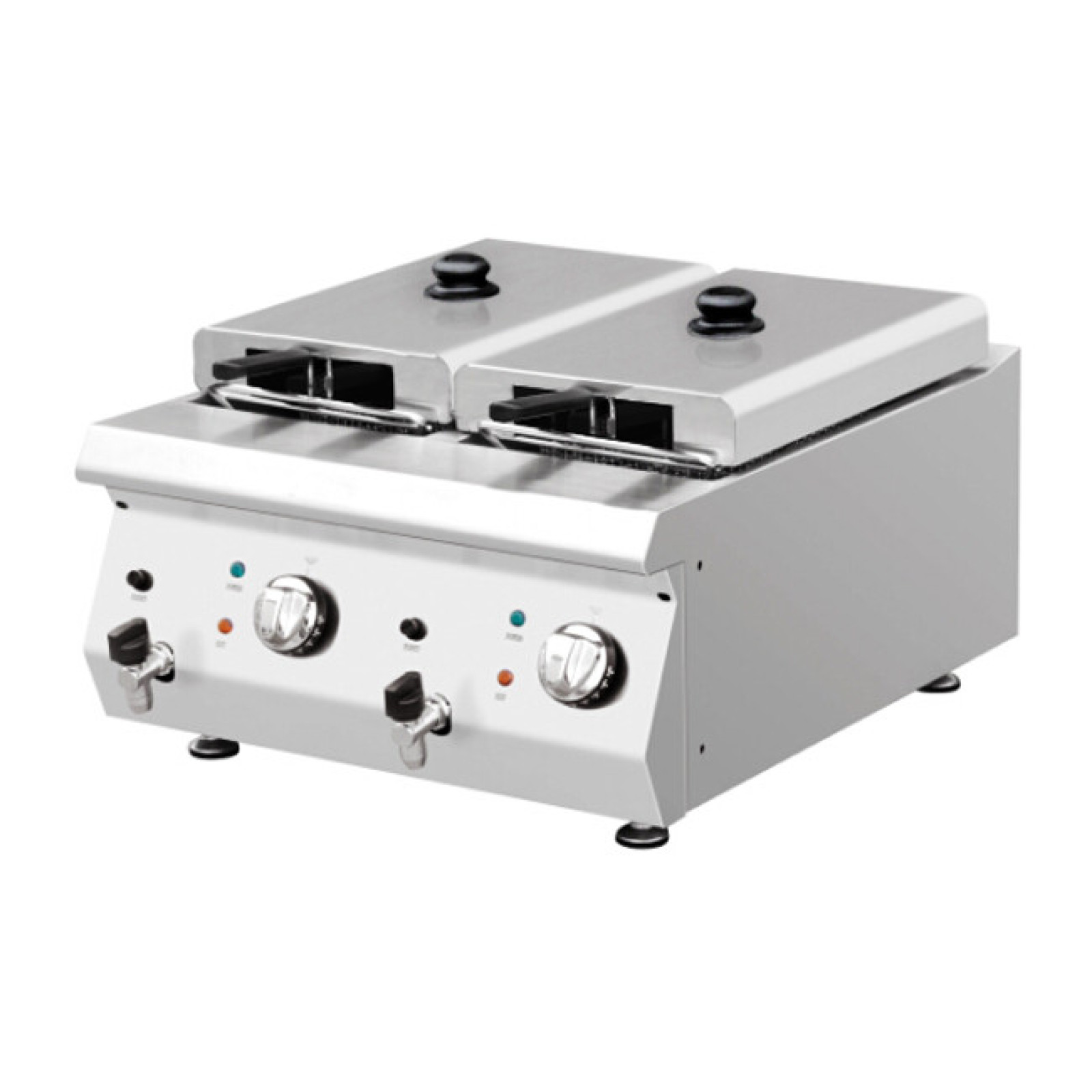 Фритюрниця 8+8 л/зі спускним краном GGM Gastro EFK653-8+8