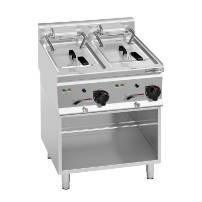 Фритюрниця електрична подвійна 10+10 літрів GGM Gastro EFB663H-10+10#SET