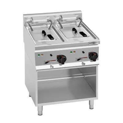 Фритюрниця електрична подвійна 10+10 літрів GGM Gastro EFB663H-10+10#SET