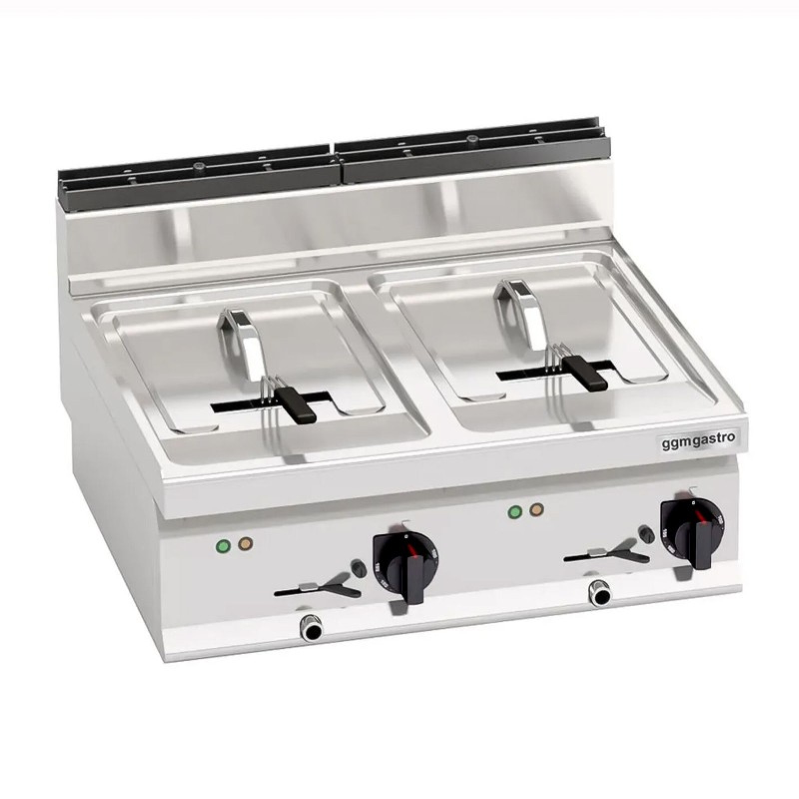 Фритюрниця електрична подвійна GGM Gastro EFB873H-10+10