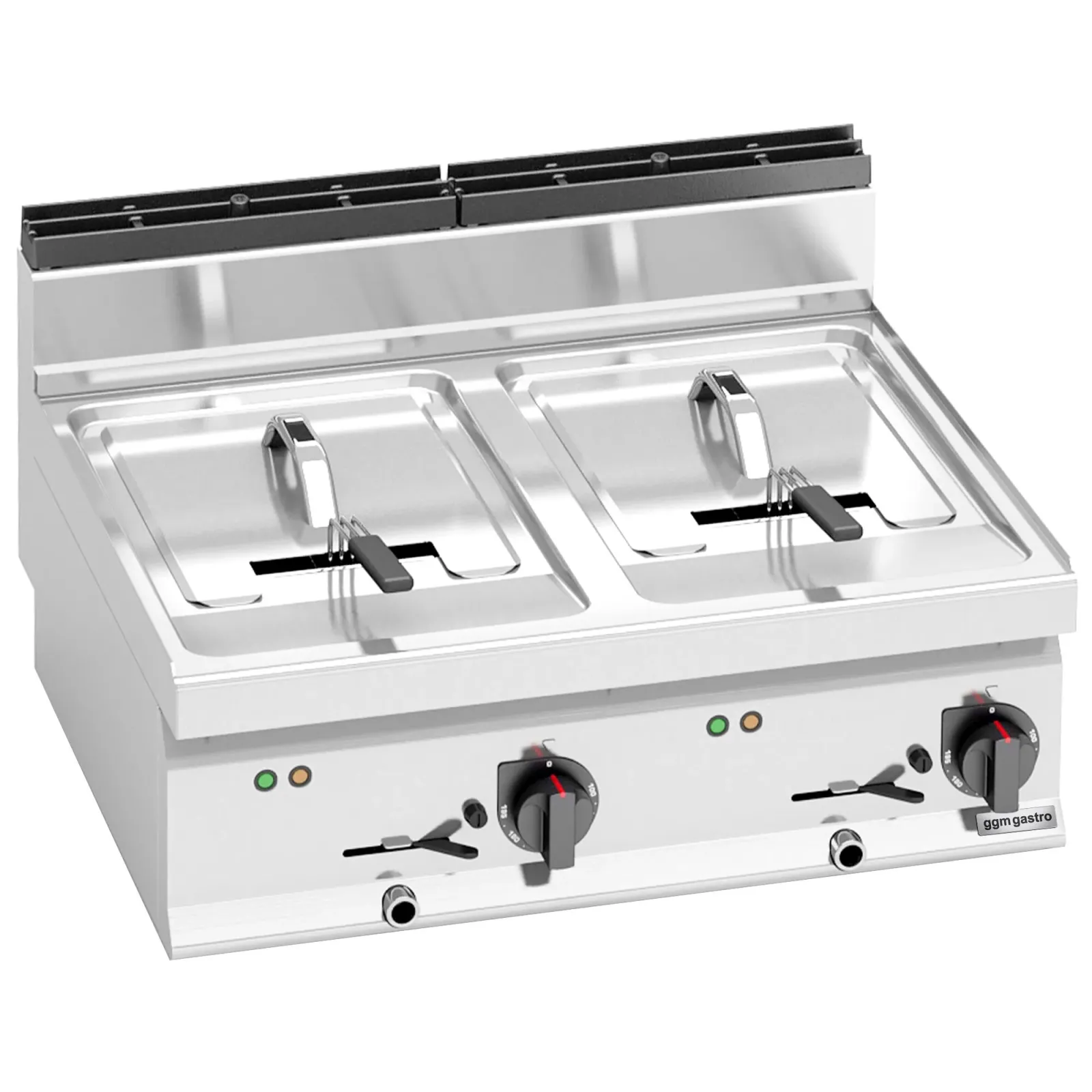 Фритюрниця електрична подвійна GGM Gastro EFB873H-10+10