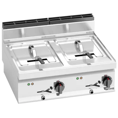 Фритюрниця електрична подвійна GGM Gastro EFB873H-10+10