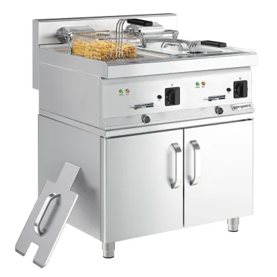 Фритюрниця електрична з підставкою GGM Gastro EFK800-END#UBK800-E