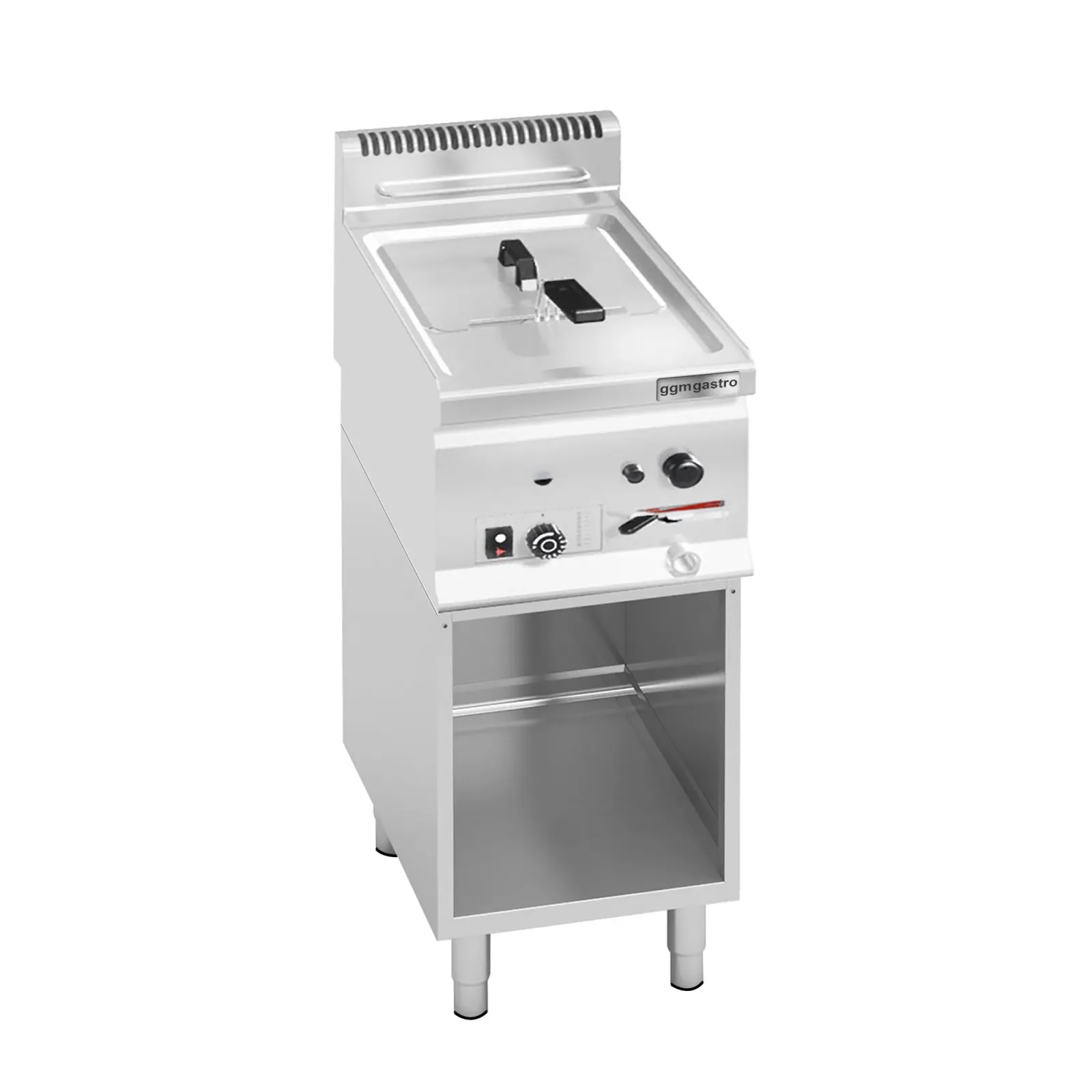 Фритюрниця газова 8 л (6,6 кВт) GGM Gastro GFB363T-8#SET