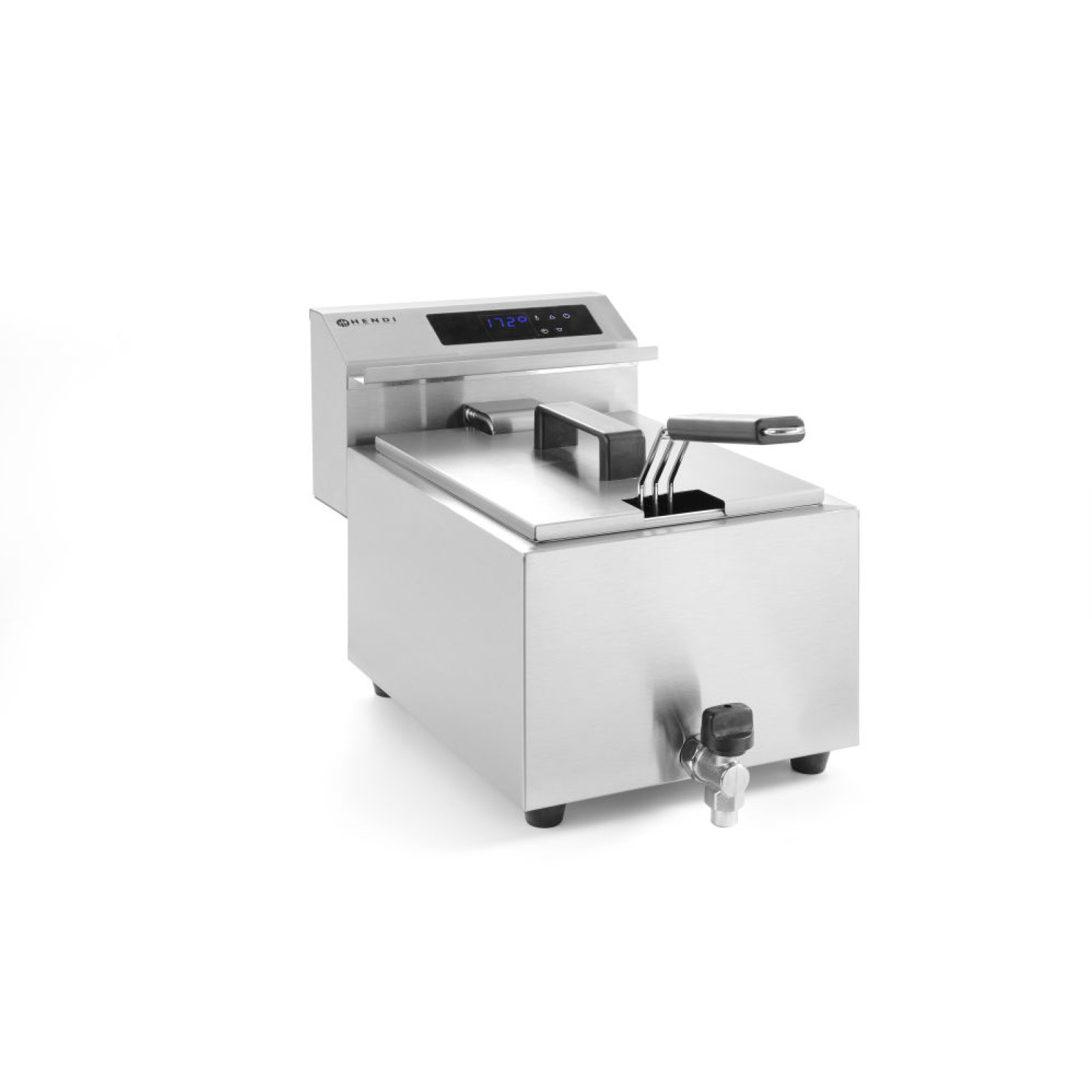 Фритюрниця Hendi 207369 MasterPro із зливним краном - 8 л.