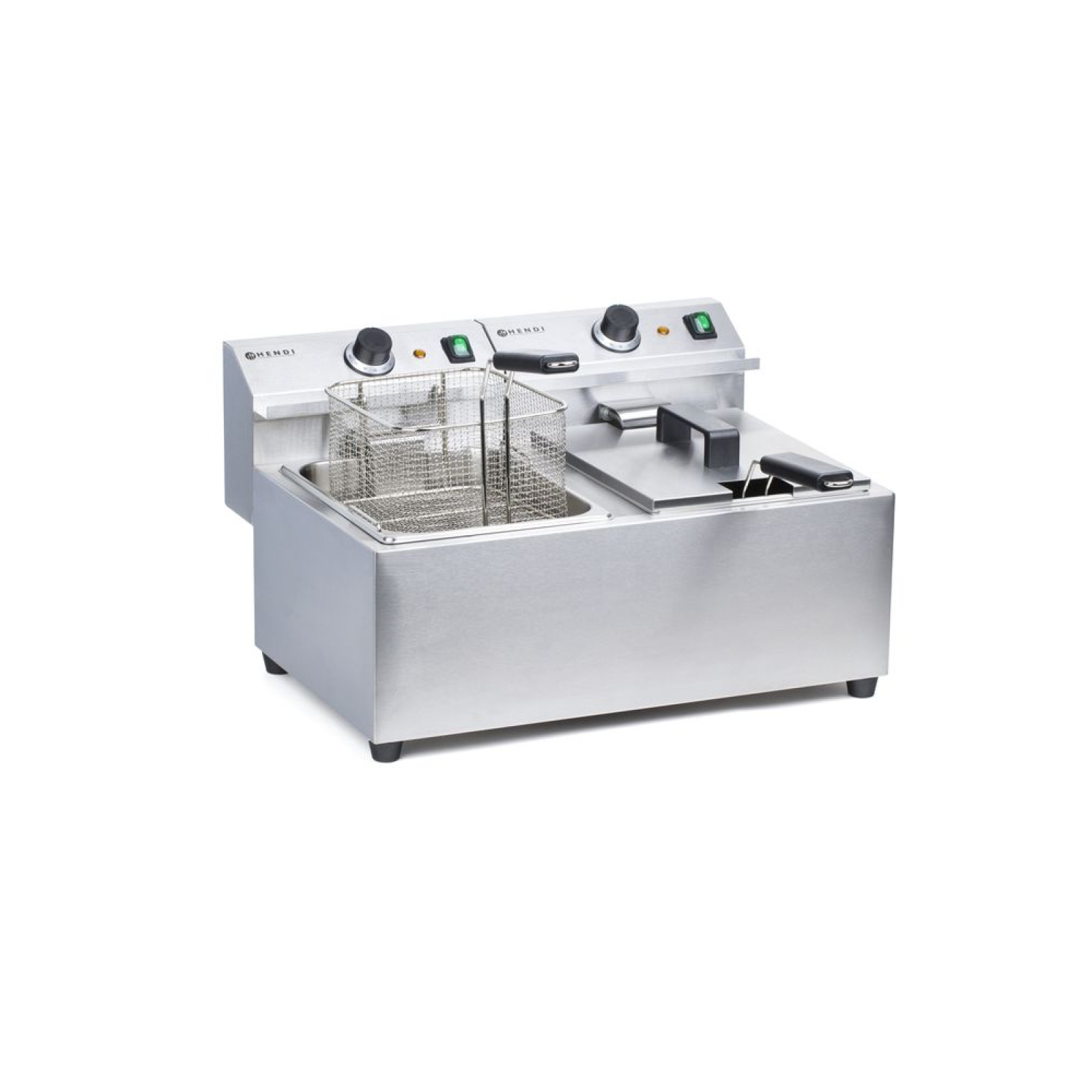 Фритюрница MasterCook – 2 x 8 л 207307 Hendi 18/0 Stainless steel