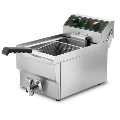 ФРИТЮРНИЦА ОДИНАРНАЯ С КРАНОМ 10 л HKN-FT10N*
