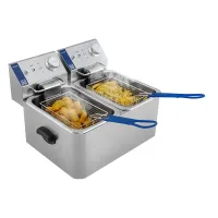 Фритюрниця професійна двопостова ZUVER Bavaria 2X4 Handle з ручками в корпусі 4000W з захистом від перегріву