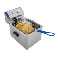 Фритюрниця професійна електрична ZUVER Bavaria 1X8 Handle з ручками у гастроємності та корпусі 2800W з захистом від перегріву
