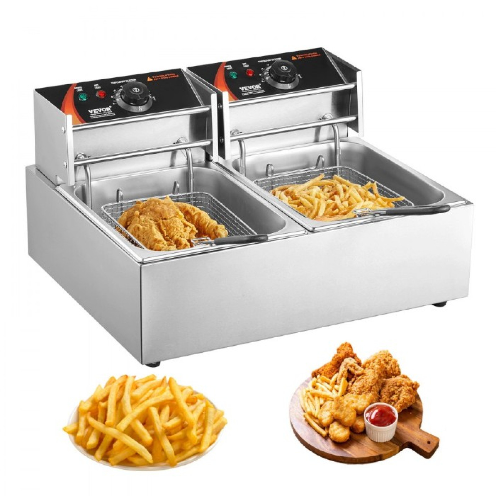 Фритюрниця VEVOR 2500W+2500W