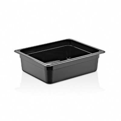 Гастроемкость GN 1/2 100 мм из черного поликарбоната GNP--0012100BL Gastro Plast PC Черный