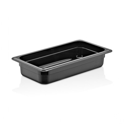 Гастроемкость GN 1/2 65 мм из черного поликарбоната GNP--001265BL Gastro Plast PC Черный
