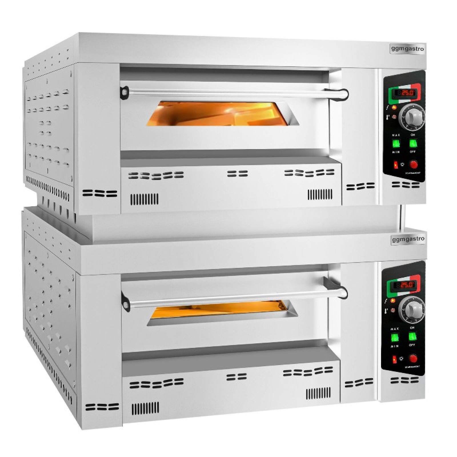 Газовая печь для пиццы 6 + 6 x 34 см (глубиной) GGM Gastro GEP6T#GEP6T