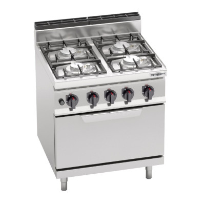 Газовая плита 21,5 кВт - 4 горелки GGM Gastro GHB879M+EB8S