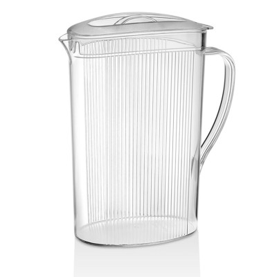 Графін з полікарбонату, 2,2 л (ребристий) GSRH--0002 Gastro Plast PC Прозорий