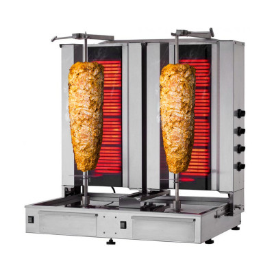 Гриль для кебаба, 4+4 горелки / макс. 120 кг GGM Gastro DUKE4+4-N