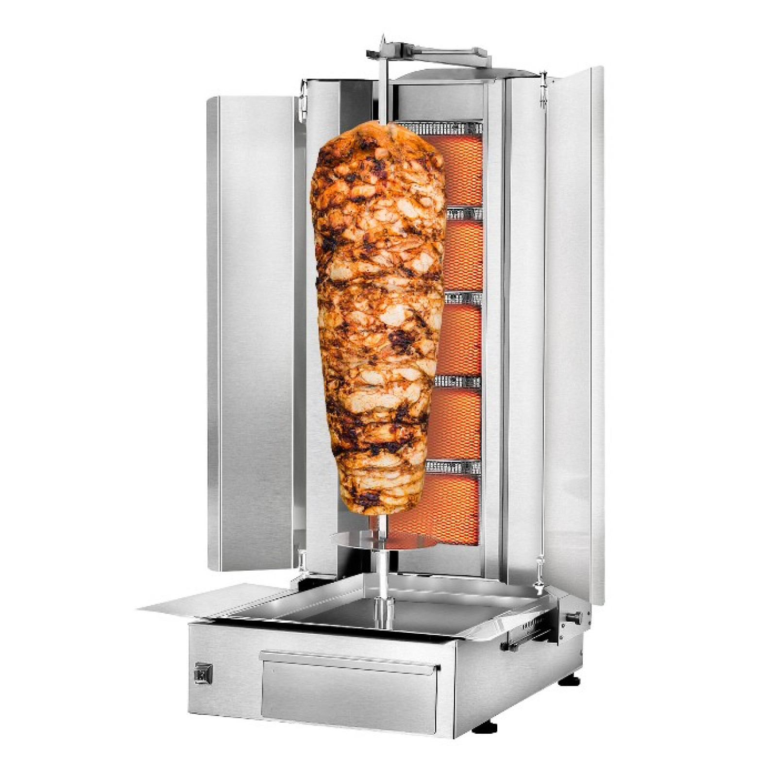 Гриль для кебабу – 5 пальників – макс. 80 кг GGM Gastro DUK5-SB-N