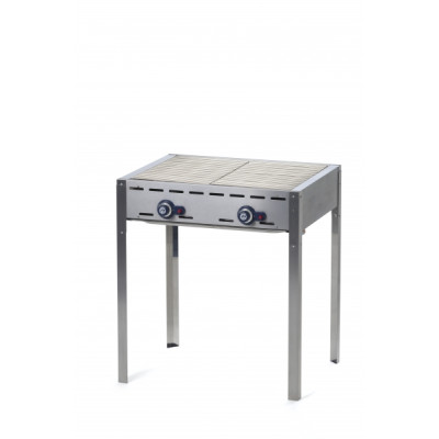 Гриль газовый Green Fire Kitchen Line - 2 горелки 740x612x(H)825 мм, 11,6 кВт