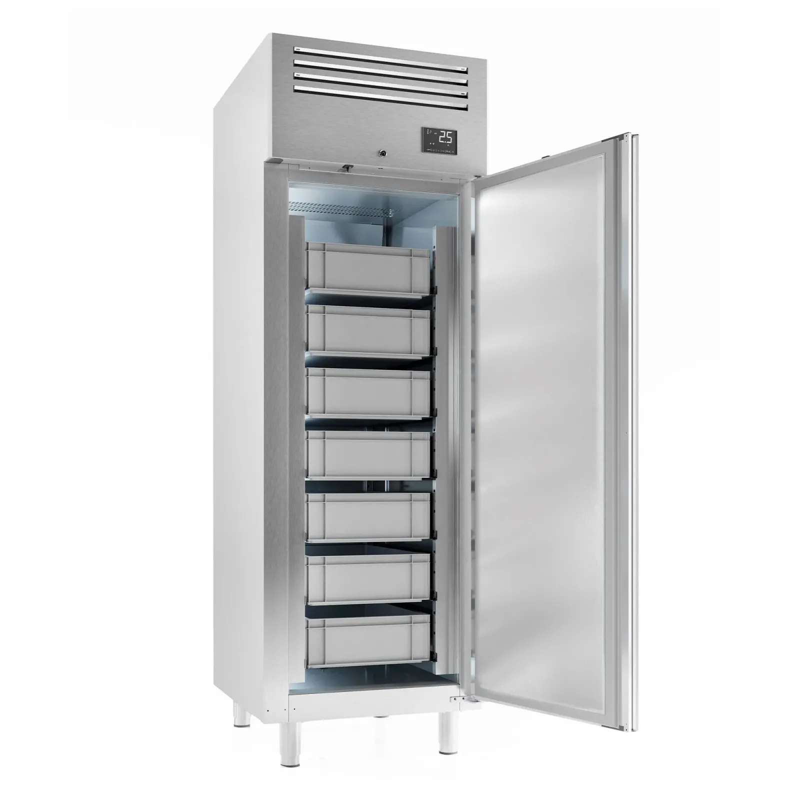Холодильный шкаф для рыбы из нержавеющей стали PREMIUM GGM-Gastro FEI78T1