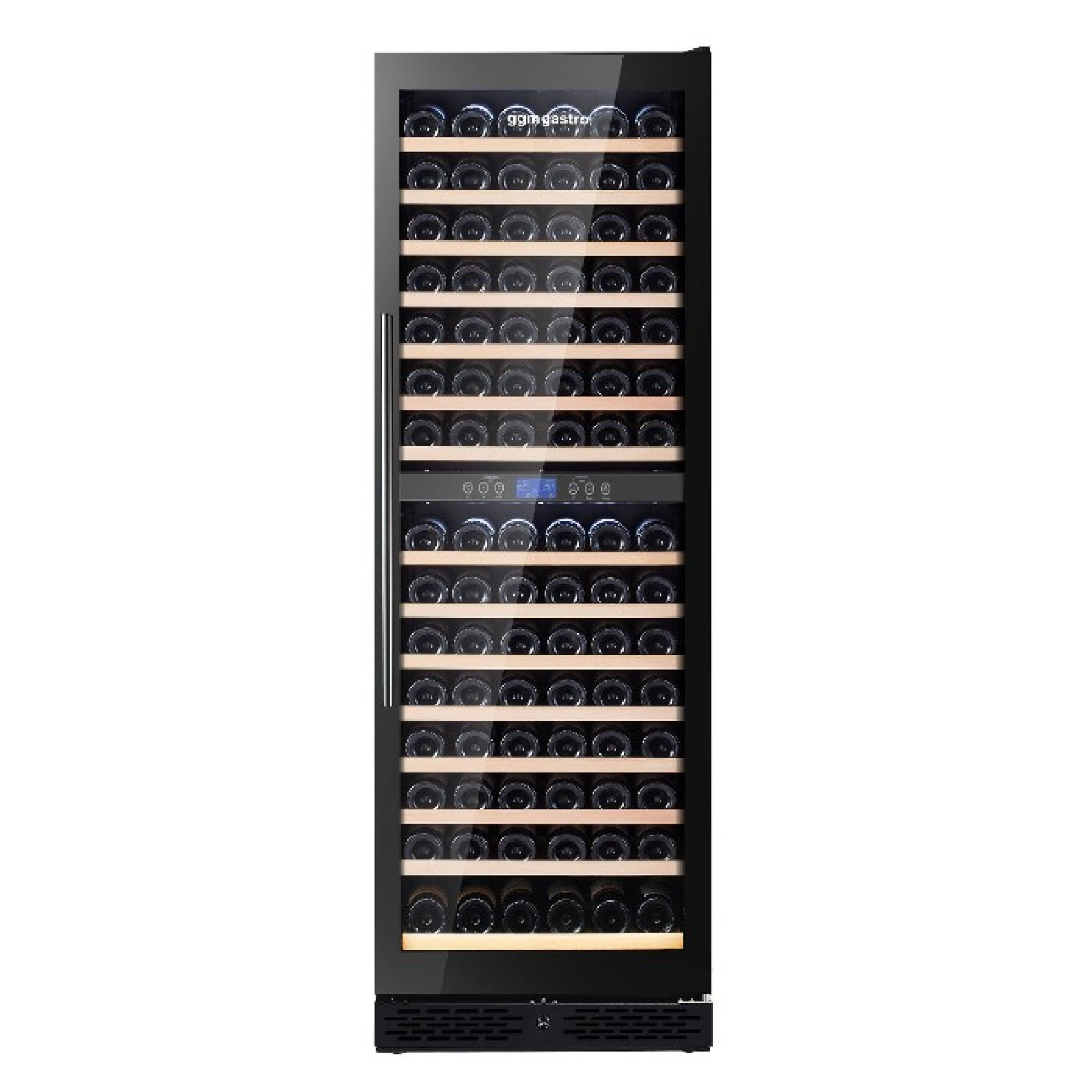 Холодильна шафа для вина (об'єм: 350 л/2 клімат.зони) GGM Gastro WKM350S-2N