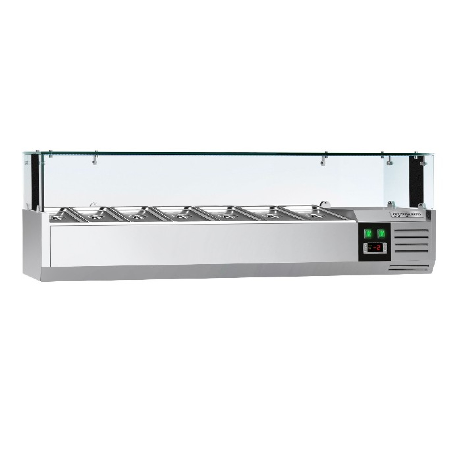 Холодильная витрина 1500x335мм - 7x GN 1/4 PREMIUM GGM Gastro AGS153LND