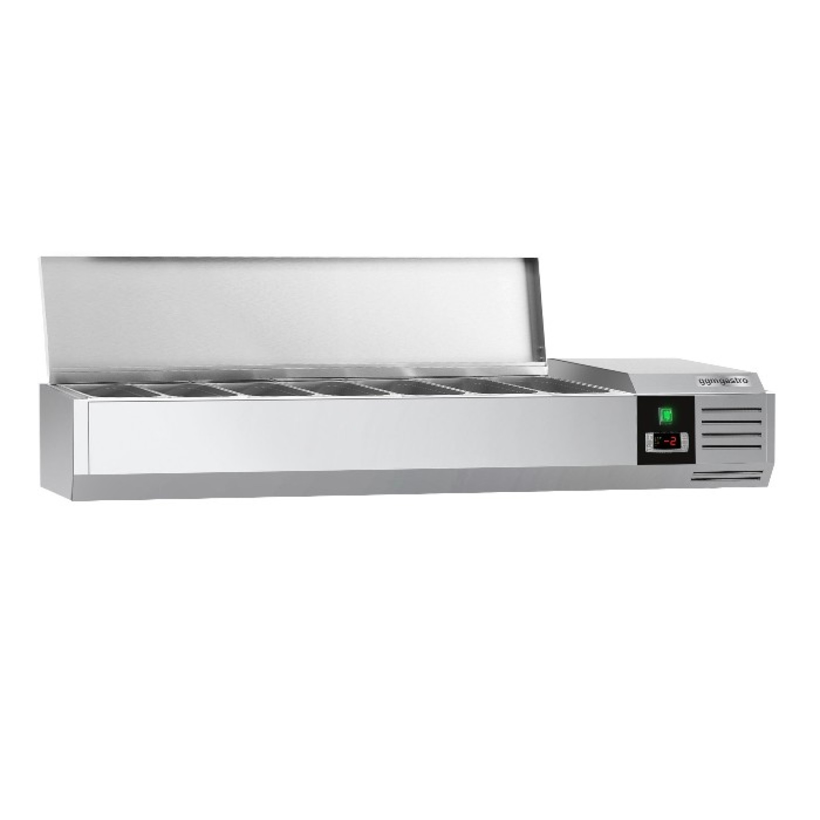 Холодильная витрина 1600x395мм - 7x GN 1/3 PREMIUM GGM Gastro AGG164END