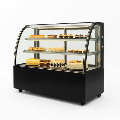 Холодильная витрина HURAKAN HKN-LPD150 BLACK (0.9 м, кругла)