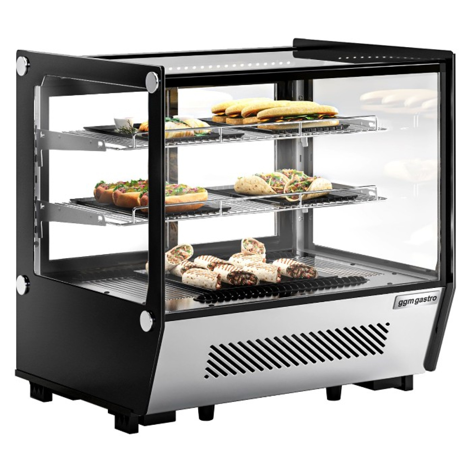 Холодильная настольная витрина - 120 Л. GGM Gastro TKVGNR120