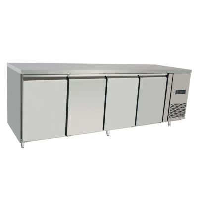 Холодильный стол, 4-дверный, Arctic, Profi Line, GN 1/1, 450 л, 230 В/400 Вт, 2230 x 700 x (В) 850 мм 238158 Hendi