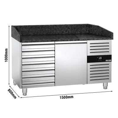 Холодильний стіл для піци PREMIUM 1,5 x 0,8 m GGM Gastro POS158SSG